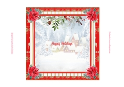 Christmas Poinsettia Insert 1
