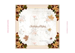 Autumn Blessings 7x7ins Insert 2