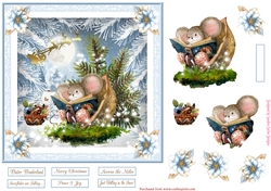 Christmas Fun in the Snow 7x7ins Topper 3