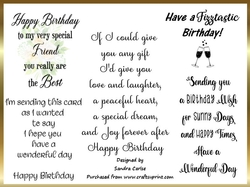 Birthday Verses wordart 2