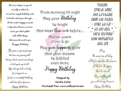 Birthday Verses wordart 8