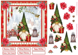 Gnome Sweet Gnome Christmas Decoupage Topper 7