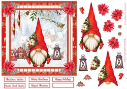 Gnome Sweet Gnome Christmas Decoupage Topper 8
