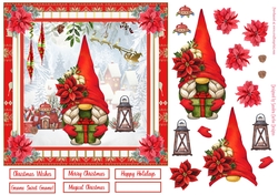 Gnome Sweet Gnome Christmas Decoupage Topper 9