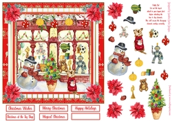 Christmas at the Toy Shop 7x7ins Decoupage Topper 3