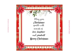 Christmas Poinsettia Insert 2