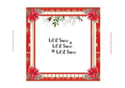 Christmas Poinsettia Insert 5