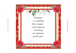 Christmas Poinsettia Insert 10