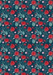 Flowers Pattern Background Paper 5