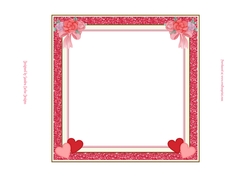 Glitter Frame 7x7ins Blank Insert