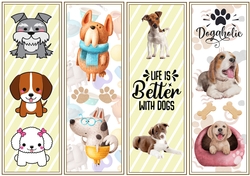 Doggie 4 x Bookmarks