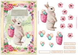 Easter Egg Hunt Decoupage A5 Topper 6