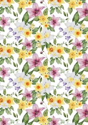 Spring Floral Pattern Background Paper 6