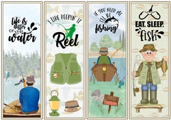 Fishing 4 x bookmarks 