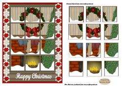 Christmas Window decoupage Topper