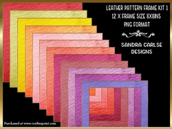 Leather Pattern 12 x 8x8ins Frames Kit 1