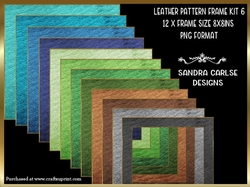 Leather Pattern 12 x 8x8ins Frames Kit 6