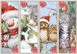 Christmas Vintage 4 x Bookmarks 2