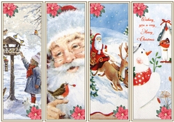 Christmas Vintage 4 x Bookmarks 6