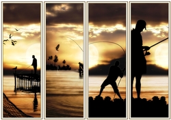 Fishing 4 x Bookmarks