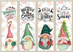 Christmas Gnomes Bookmarks 2