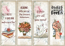 Reading books 4 x Bookmarks 2