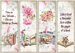 Reading books 4 x Bookmarks 3