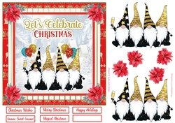 Celebrate Christmas 7x7ins Decoupage Topper