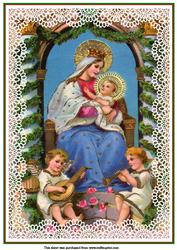 Mary & Baby Jesus A4 Topper