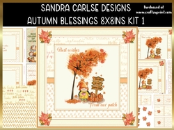 Autumn Blessings Decoupage 8x8ins Kit 1