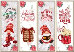 Christmas Gnomes 4 x Bookmarks 3