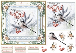 Christmas Winter Scene 7x7ins Topper 1
