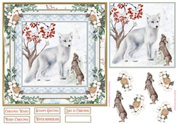 Christmas Love Winter Scene 7x7ins Topper 2