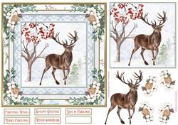 Christmas Winter Scene 7x7ins Topper 2