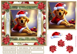 Christmas Dont I look cute 7x7ins Topper 