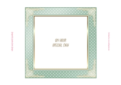 Birthday Soft Green 7x7ins Insert 3 to match cup1189223_719