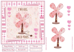 Im a big fan of yours 7x7ins Decoupage Topper