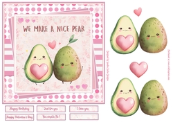 We make a nice pear 7x7ins Topper