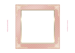 Birthday Tan & Gold 7x7ins Blank Insert