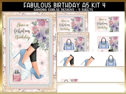 Fabulous Fashion 5 Sheets A5 Decoupage Kit 4