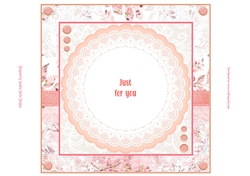 Flowers & Lace 8x8ins Insert 2