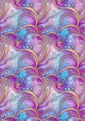 Pretty colourful swirls Backing Paper/Background