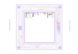 Soft lilac floral blank Insert 1