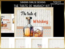 Whiskey on Ice 7x7ins Topper & 4 x Inserts kit 1