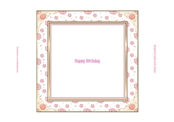 Peach Floral 7x7ins Insert 1