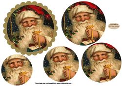 Father Christmas Topper Sheet