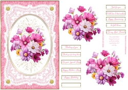 Floral Display Lace Frame Decoupage Topper 3