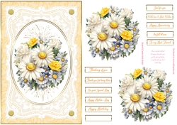 Floral Display Lace Frame Decoupage Topper 8