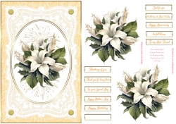 Floral Display Lace Frame Decoupage Topper 9