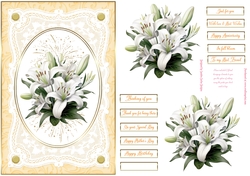 Floral Display Lace Frame Decoupage Topper 11